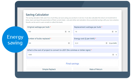 Calculoid Saving Web Calculator preview
